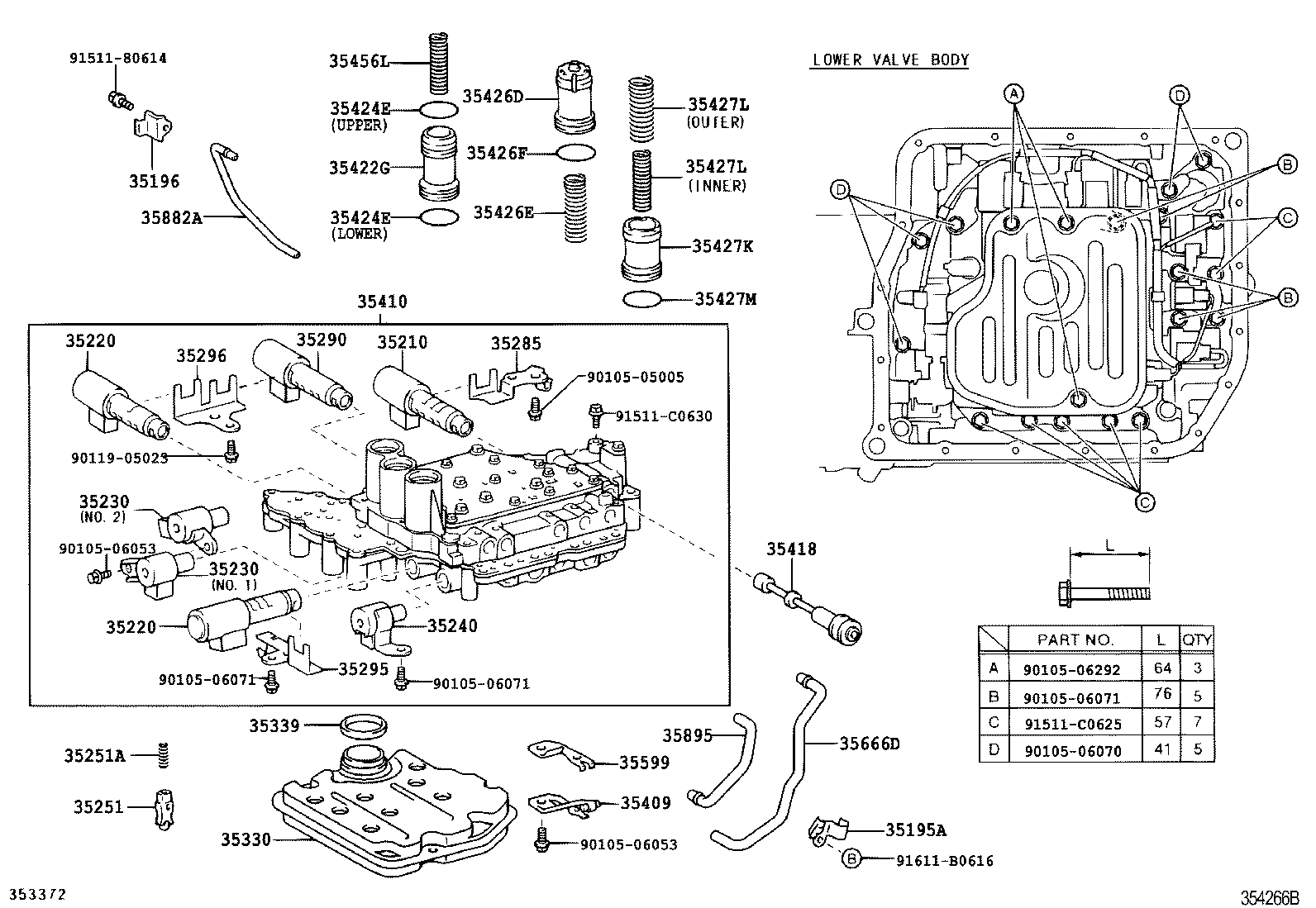 VALVE BODY & OIL STRAINER (ATM) 1