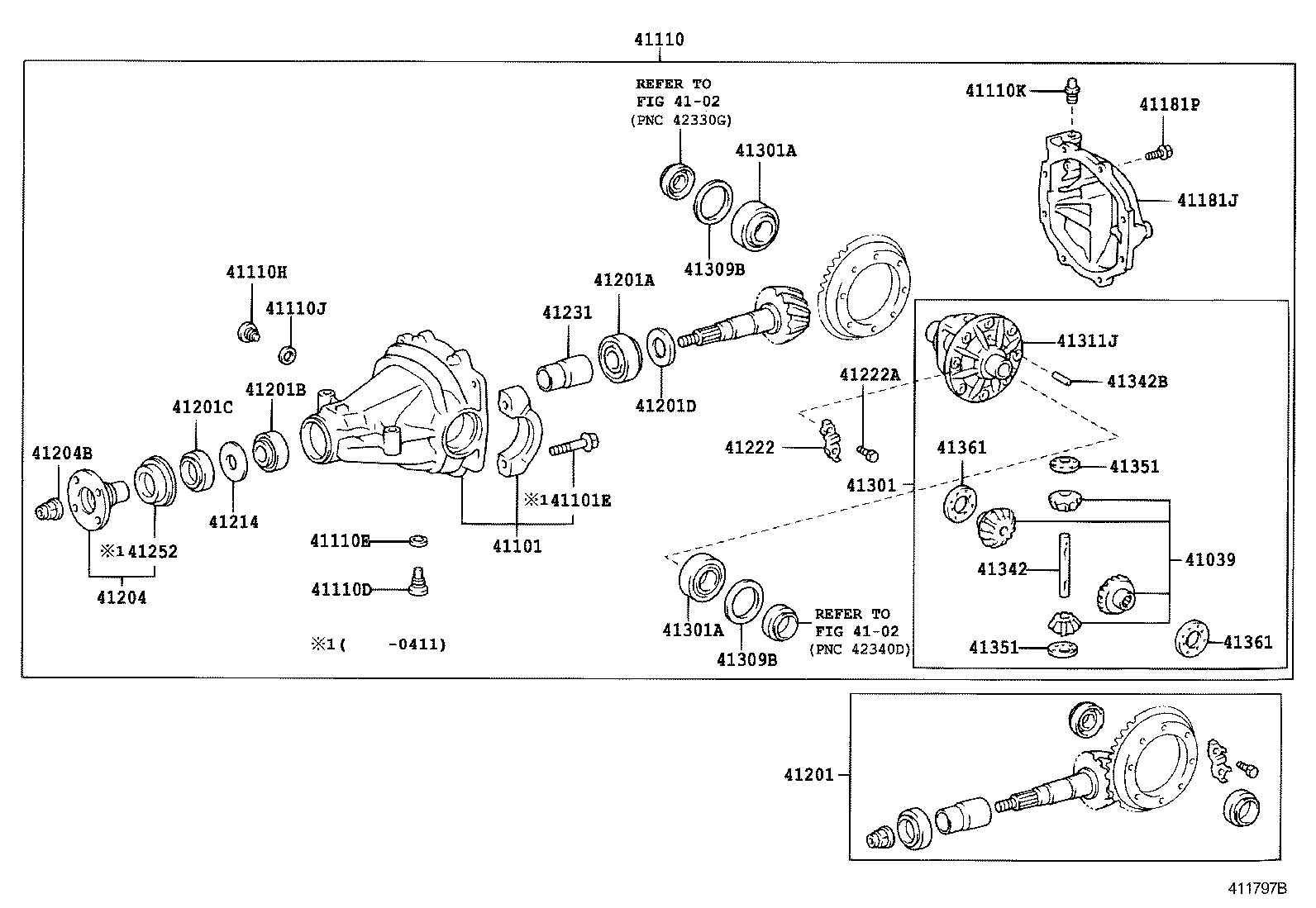 REAR AXLE HOUSING & DIFFERENTIAL 1