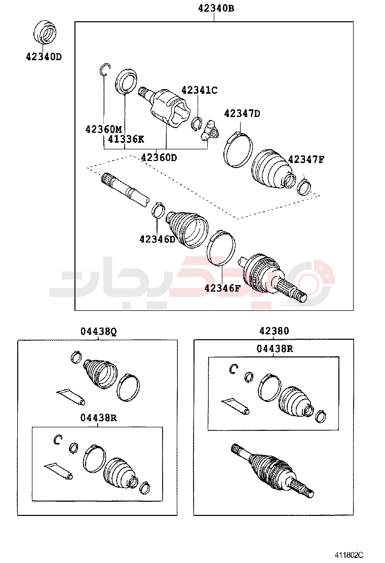 REAR AXLE SHAFT & HUB 2