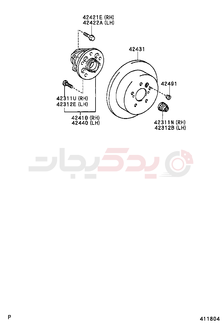 REAR AXLE SHAFT & HUB 3