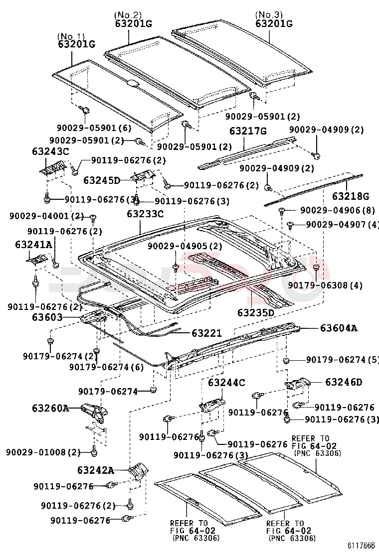 ROOF PANEL & BACK WINDOW GLASS 4