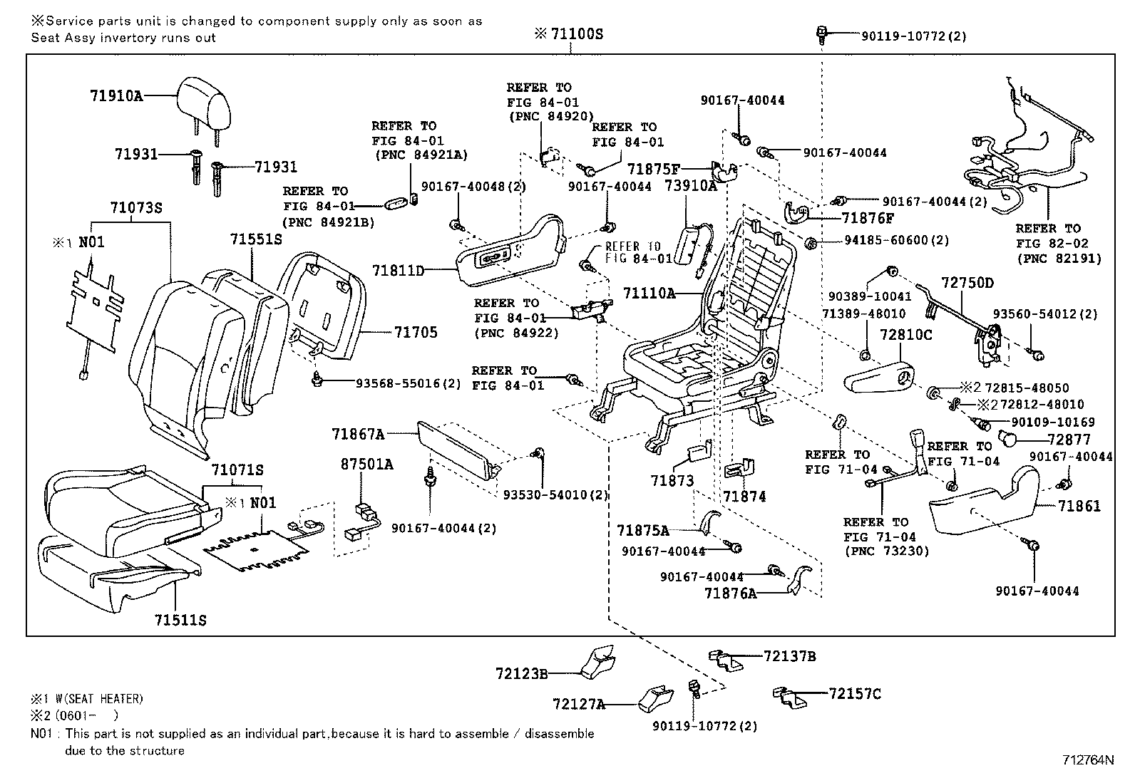 FRONT SEAT & SEAT TRACK 1