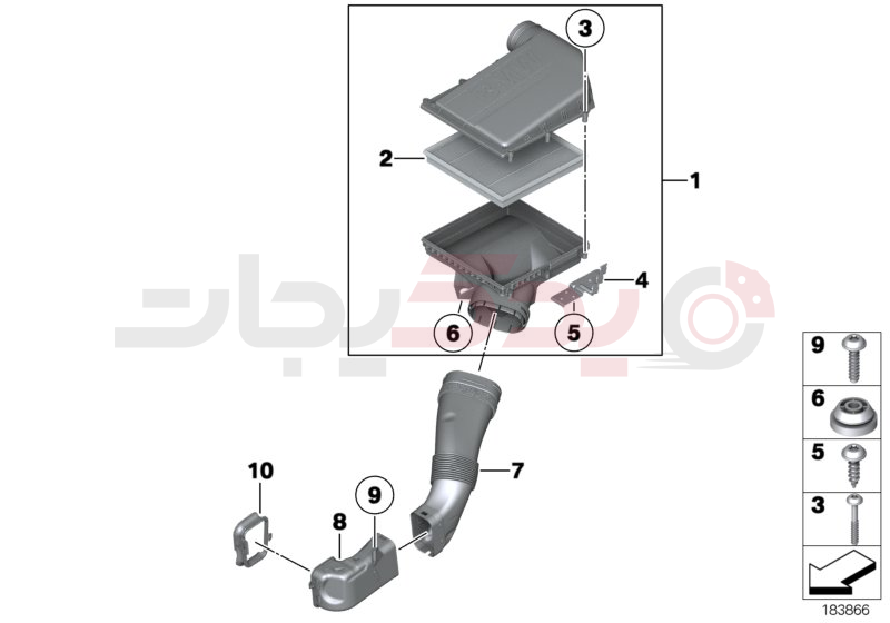 Intake silencer / Filter cartridge