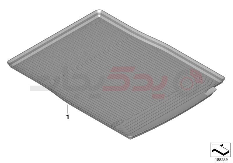 Fitted luggage compartment mat 1