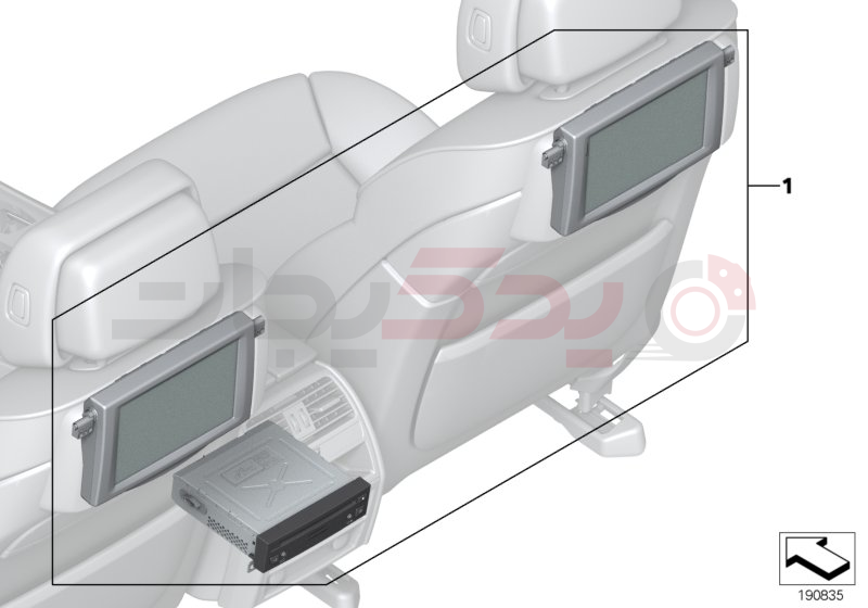 Retrofit kit Rear Seat Entertainment 1