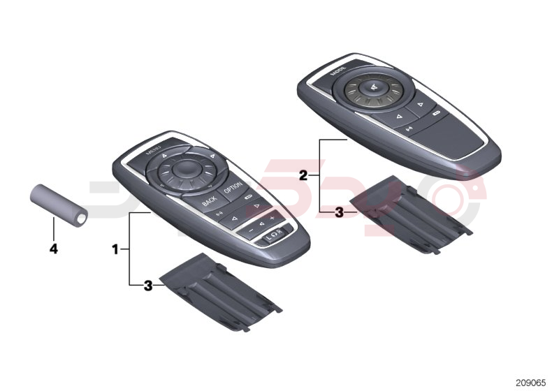 Remote control, rear 1