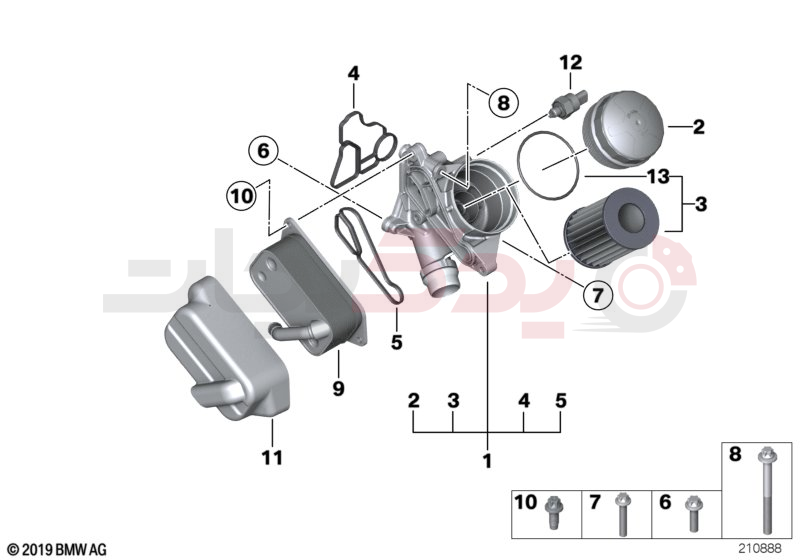 Lubricat.syst.-oil filter,heat exchanger