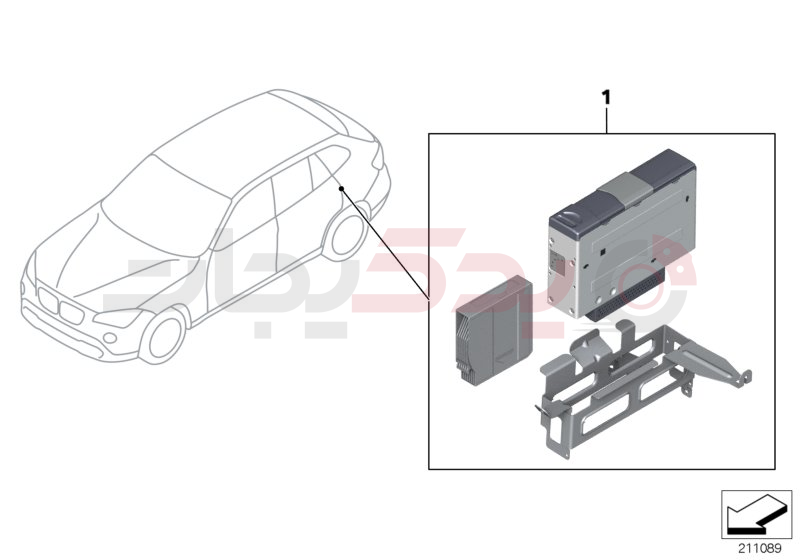 Retrofit kit, CD-changer 1