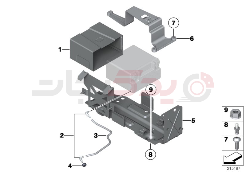 Battery holder and mounting parts 2