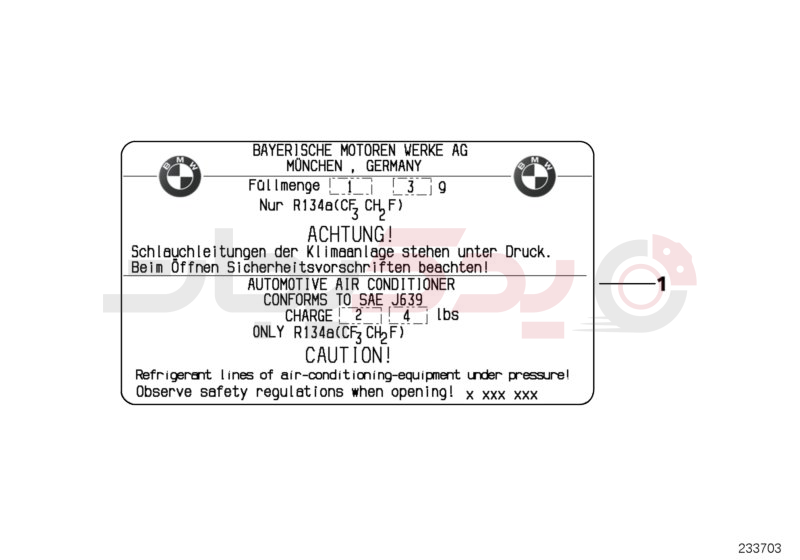 Label, coolant 1