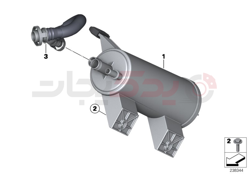 Activated Charcoal Filter/mounting parts