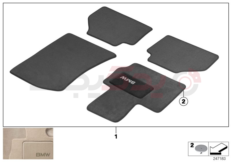 Floor mats velours 2