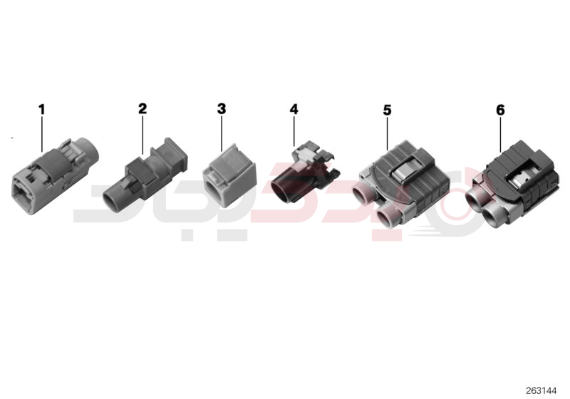 Repair parts, coaxial cable, housing 1