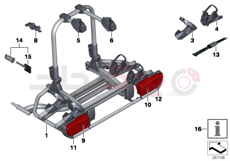 Rear bike rack 1