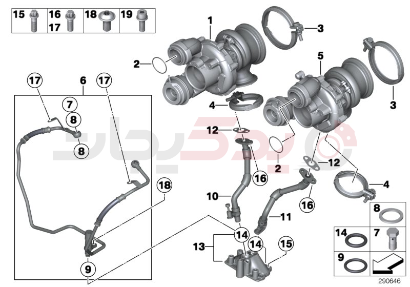 Turbo charger with lubrication