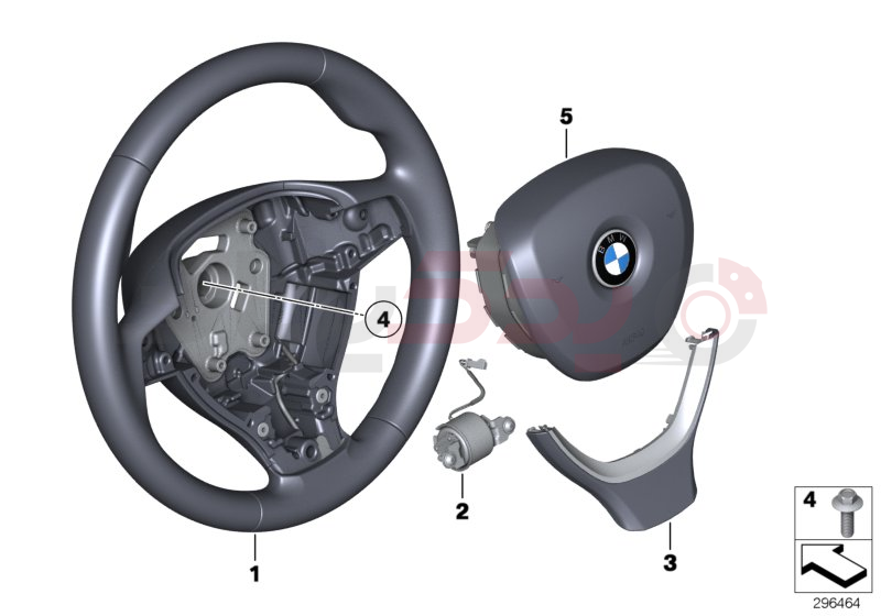 Airbag sports steering wheel multifunct. 1