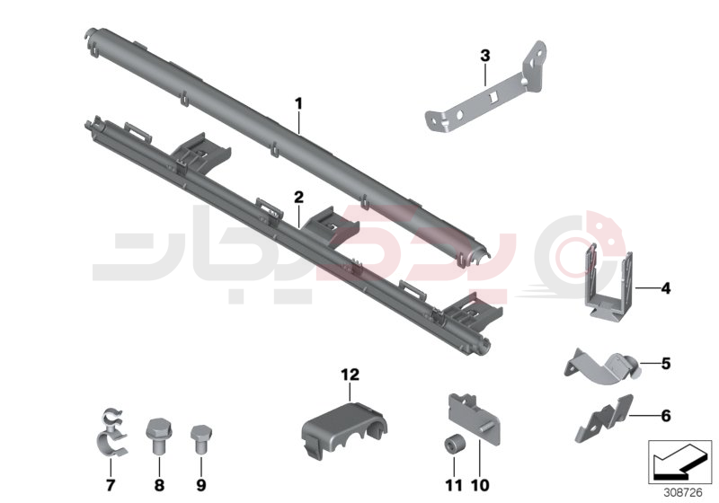 Cable harness fixings 1