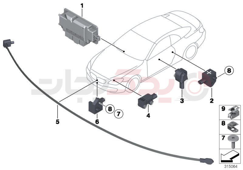 Electric parts, airbag