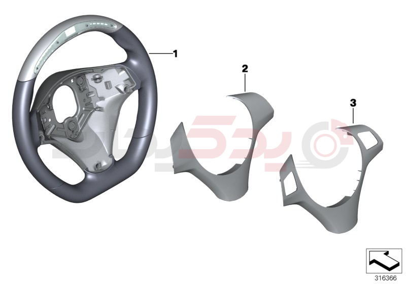 Performance steering wheel with display 2