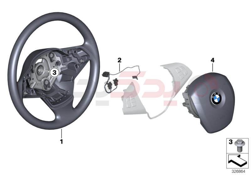 Steering wheel, leather 2