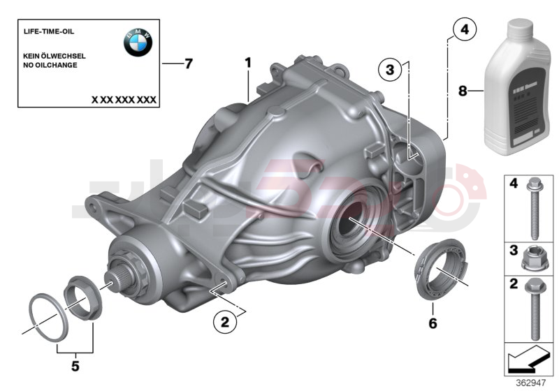 Final drive, input/output, 4-wheel 1