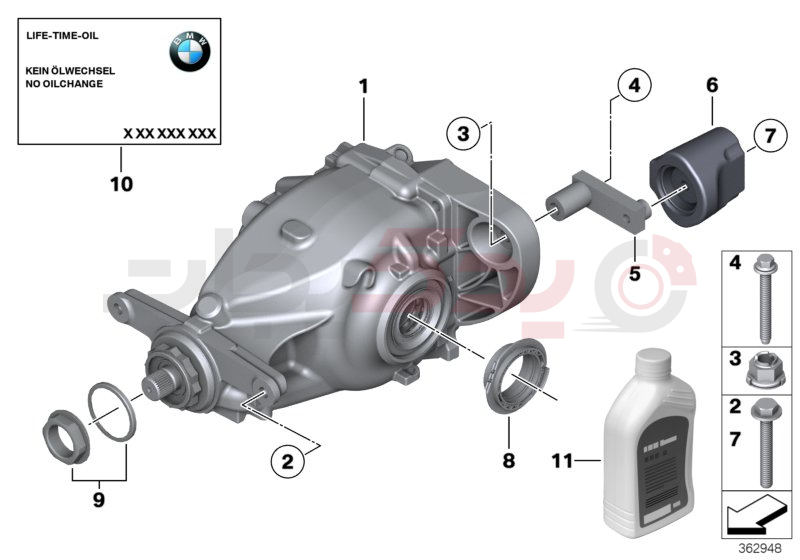 Final drive, input/output, 4-wheel 2