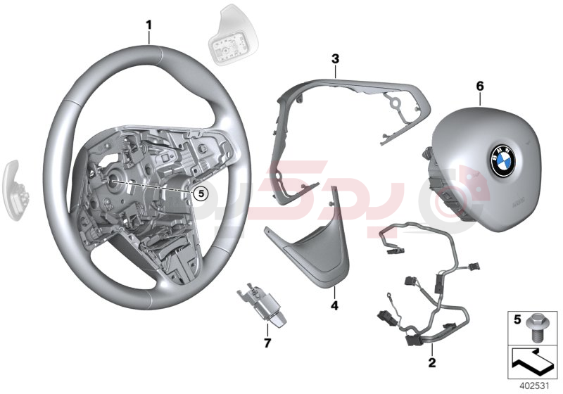 Sport strng wheel,leather, shift paddles 1