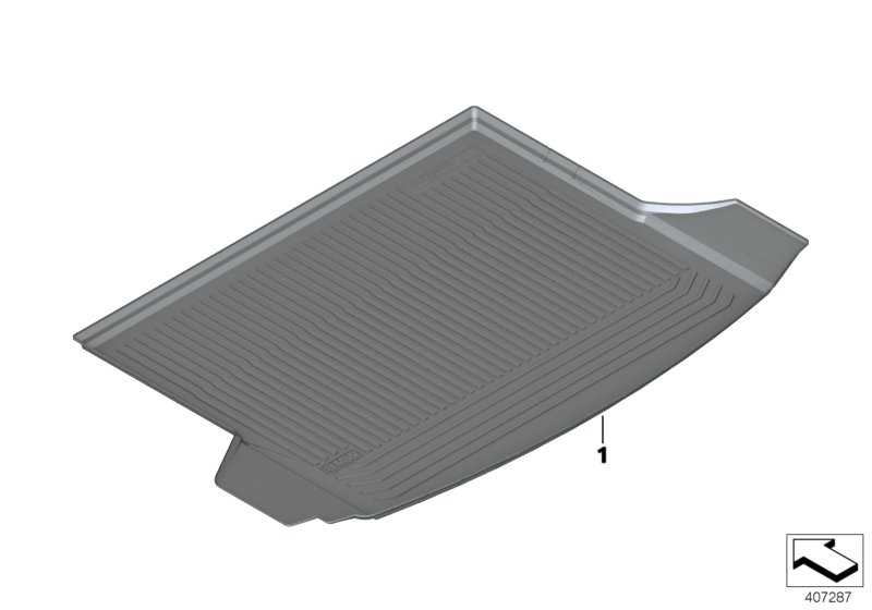 Fitted luggage compartment mat 2