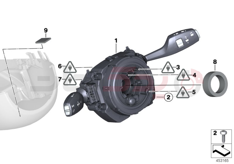 Switch cluster steering column 1