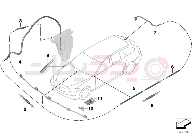 Single parts for windshield cleaning 1