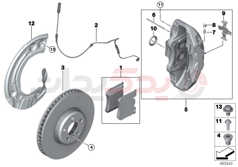 Front wheel brake 2