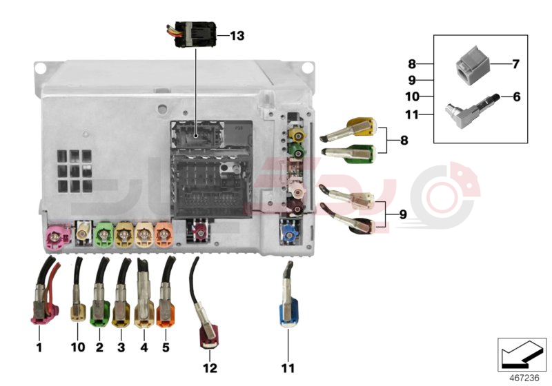 Rep.- wiring harn.assort.Head Unit High 1