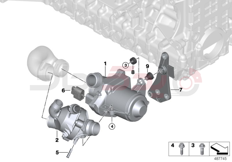 Waterpump - Thermostat 1