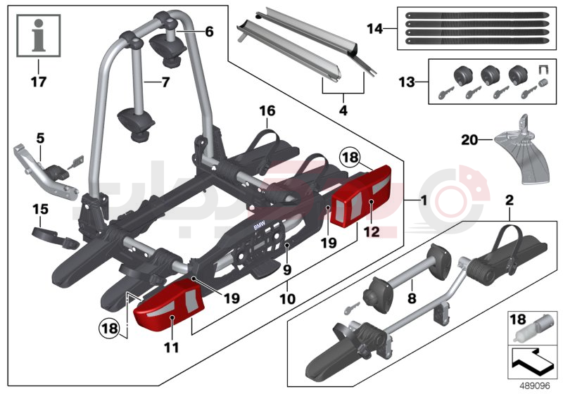 Rear bike rack Pro 1