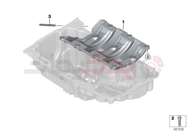 Engine block mounting parts 2