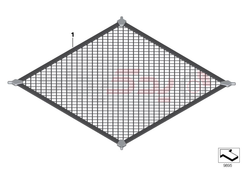 Luggage compartment net 1