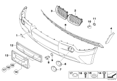 Mounted parts, bumper 1