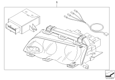 Retrofit kit cornering light 1