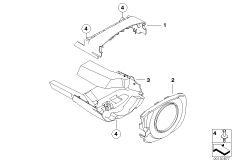 Steering column trim, high 1