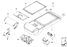 Rear seat centre armrest 2