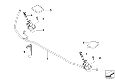 Single parts for head lamp cleaning 2