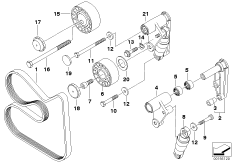 Belt Drive Water Pump/Alternator 1