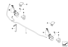 Single parts for head lamp cleaning 2