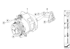 Air-conditioner compressor/mounting part 1