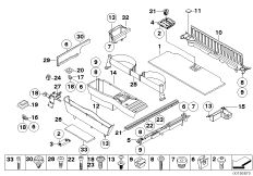 Trim panel, trunk floor 2