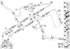 Brake pipe rear 1