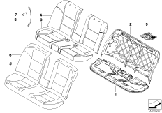 Seat, rear, cushion, & cover, basic seat 1