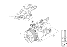 Air-conditioner compressor/mounting part 2