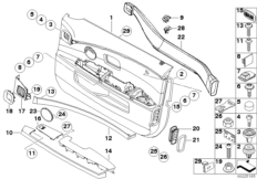 Door trim panel, front / side airbag 1