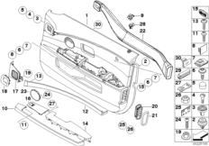 Door trim panel, front / side airbag 2